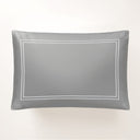 Royal Gray Satin Cushion Cover 300 Thread Count
