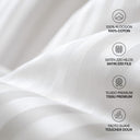 Funda Nórdica Luxury Blanco Satén 220 Hilos