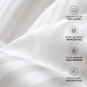 Funda de Cojín Luxury Blanco Satén 220 Hilos
