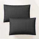 Funda de Almohada Luxury Antracita Satén 220 Hilos