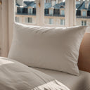 Funda de Almohada Lisa Beige Algodón 200 Hilos