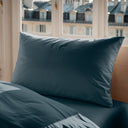 Funda de Almohada Petróleo Algodón 200 Hilos