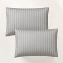 Funda de Almohada Luxury Gris Satén 220 Hilos