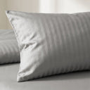 Funda de Almohada Luxury Gris Satén 220 Hilos