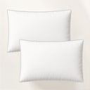 Funda de Almohada Premium  Bordón Azul Plomo Algodón 200 Hilos