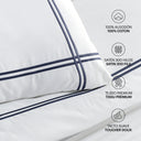 Funda de Almohada Gold Marine Plomo Satén 300 Hilos