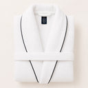 Albornoz de Baño con Bordado Negro · Embrodery
