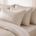 Funda de Almohada Royal Beige Satén 300 Hilos